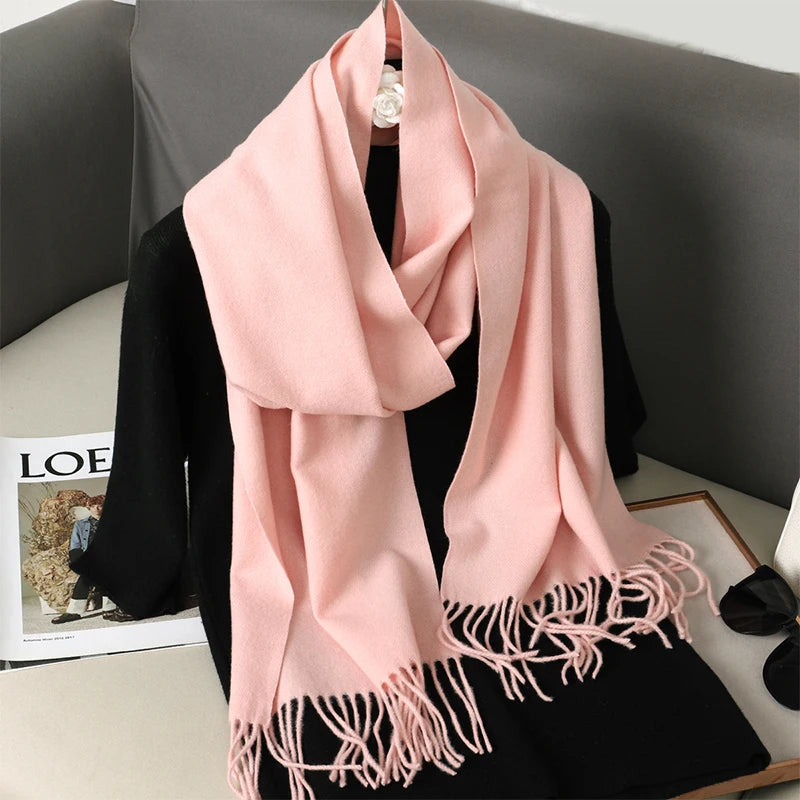 Women's Cashmere Scarf, Long and Warm