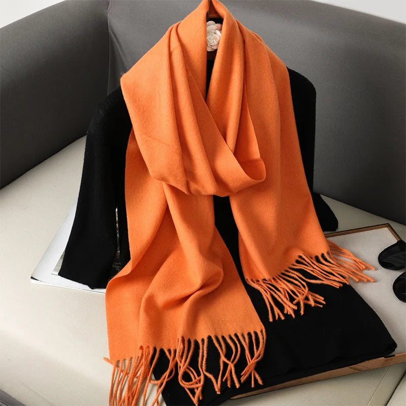 Women's Cashmere Scarf, Long and Warm