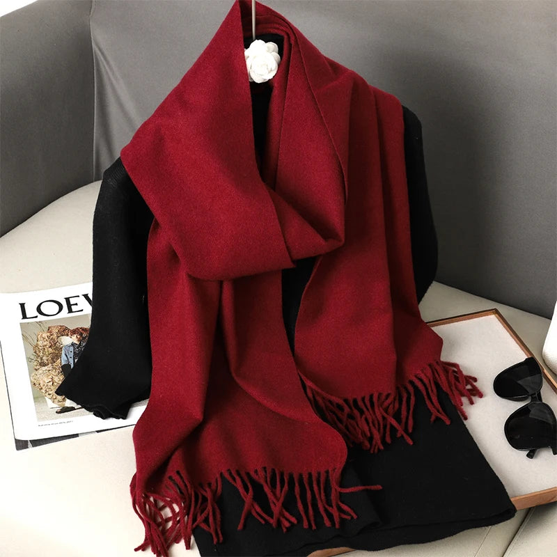 Women's Cashmere Scarf, Long and Warm