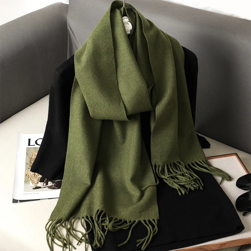 Women's Cashmere Scarf, Long and Warm