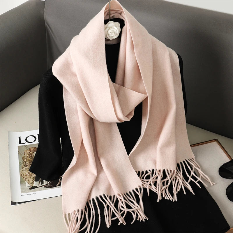 Women's Cashmere Scarf, Long and Warm