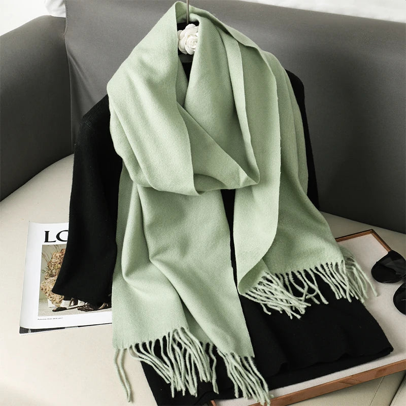 Women's Cashmere Scarf, Long and Warm